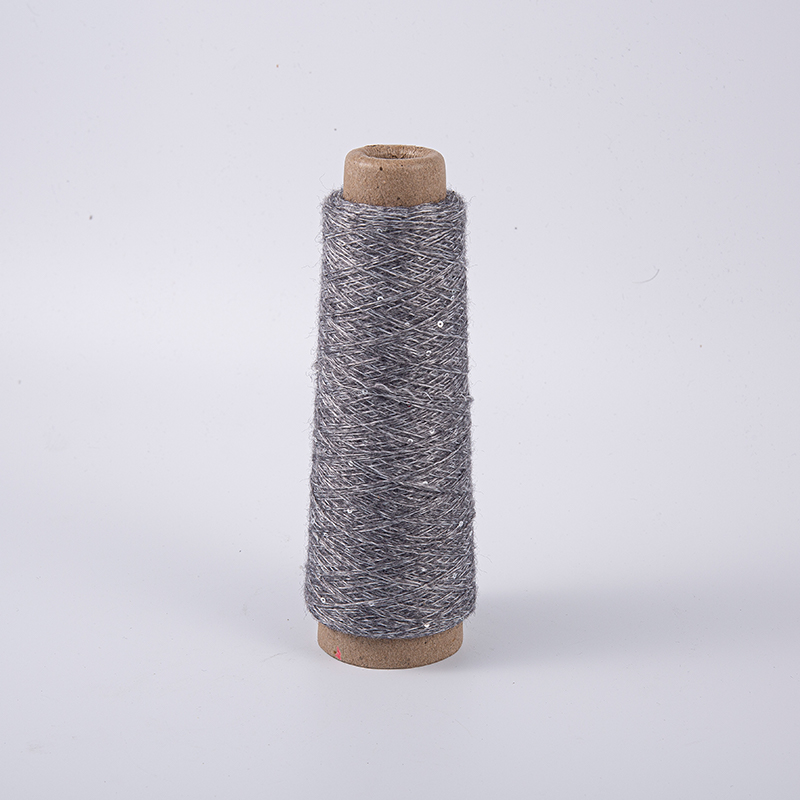 Fine Chenille Yarn Sequins Snáth Poileistir Snáth